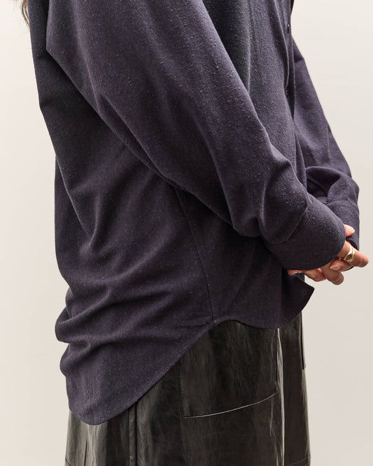 Mijeong Park Textured Oversized Shirt, Navy