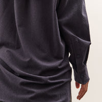 Mijeong Park Textured Oversized Shirt, Navy