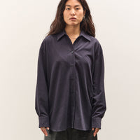 Mijeong Park Textured Oversized Shirt, Navy