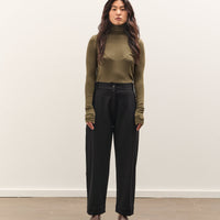 Mijeong Park Pleated Barrel Leg Pants, Black