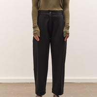 Mijeong Park Pleated Barrel Leg Pants, Black