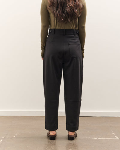 Mijeong Park Pleated Barrel Leg Pants, Black