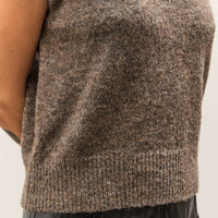 Mijeong Park Wool Blend V-Neck Vest, Heather Brown
