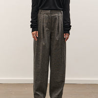 Mijeong Park Wool Blend Wide Leg Pants, Gray