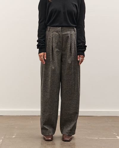 Mijeong Park Wool Blend Wide Leg Pants, Gray