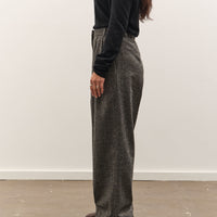 Mijeong Park Wool Blend Wide Leg Pants, Gray