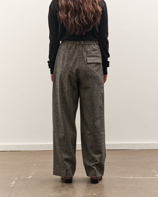 Mijeong Park Wool Blend Wide Leg Pants, Gray