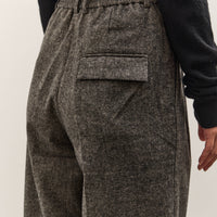 Mijeong Park Wool Blend Wide Leg Pants, Gray