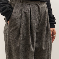 Mijeong Park Wool Blend Wide Leg Pants, Gray