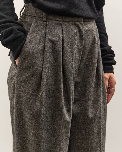 Mijeong Park Wool Blend Wide Leg Pants, Gray