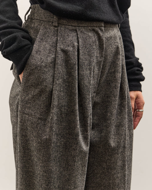 Mijeong Park Wool Blend Wide Leg Pants, Gray