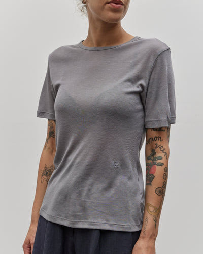 Mijeong Park Ribbed T-Shirt, Gray