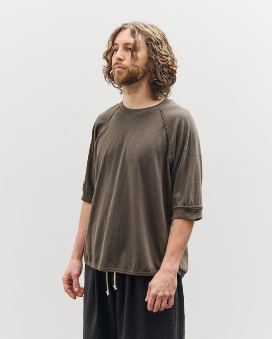 O-Project 3/4 Sleeve Tee, Green Grey
