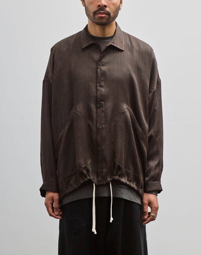 O-Project Balloon Shirt, Dark Brown