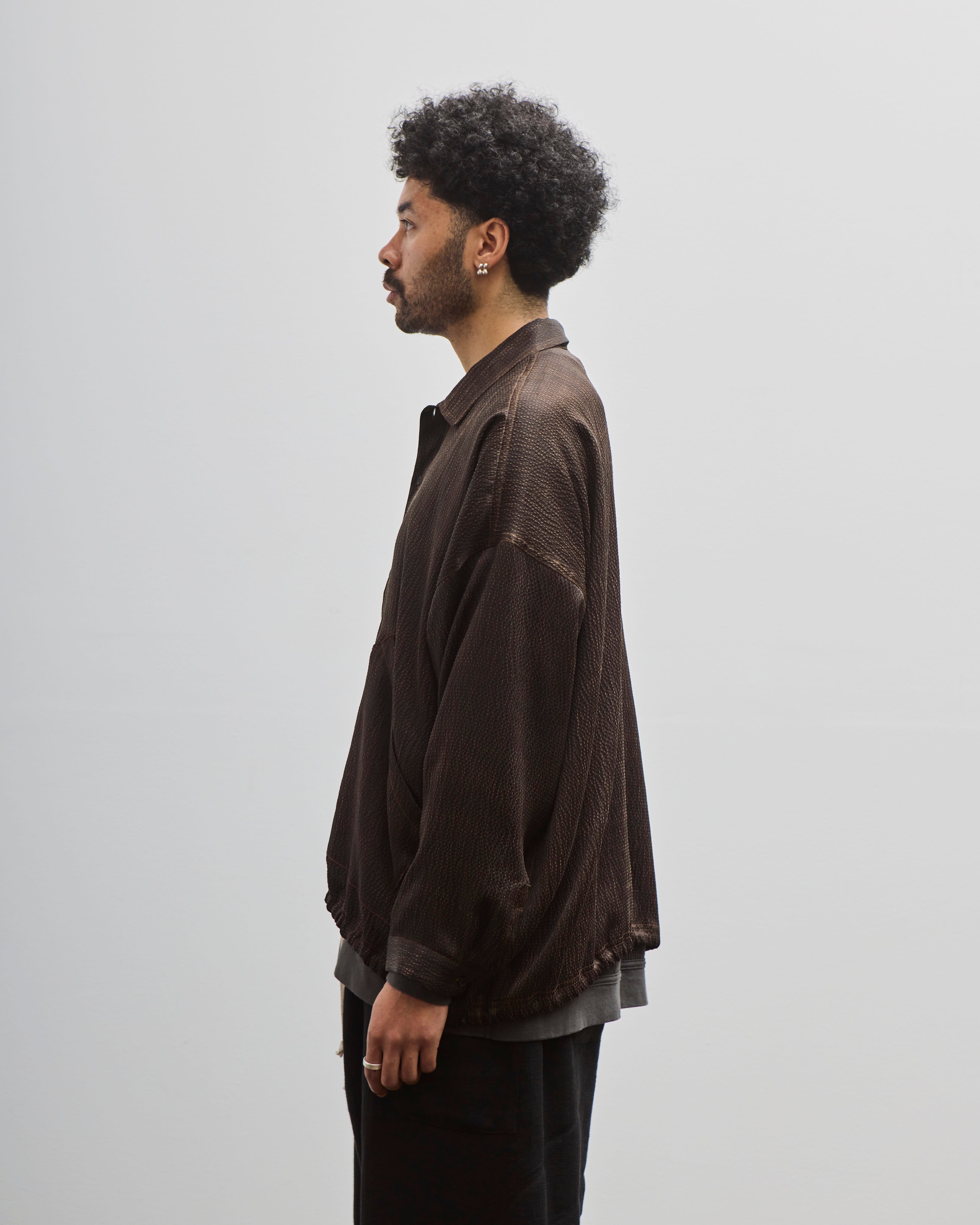 O-Project Balloon Shirt, Dark Brown – Glasswing