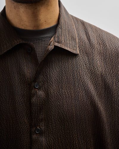 O-Project Balloon Shirt, Dark Brown