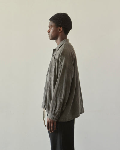 O-Project Bomber Shirt, Sumi Ink