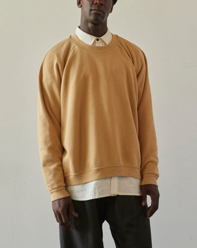 O-Project Crewneck Sweat, Yellow Beige