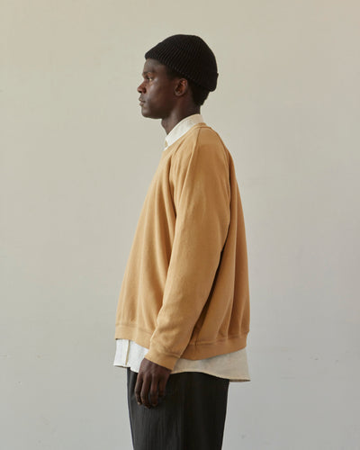 O-Project Crewneck Sweat, Yellow Beige