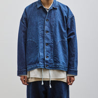 O-Project Denim Jacket, Washed Blue Denim