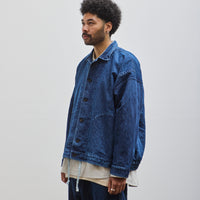 O-Project Denim Jacket, Washed Blue Denim