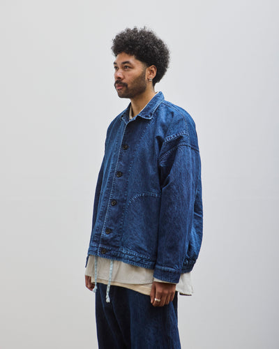 O-Project Denim Jacket, Washed Blue Denim