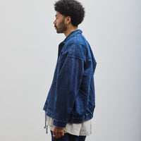 O-Project Denim Jacket, Washed Blue Denim