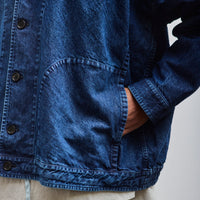 O-Project Denim Jacket, Washed Blue Denim