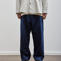 O-Project Denim Trousers, Washed Blue Denim