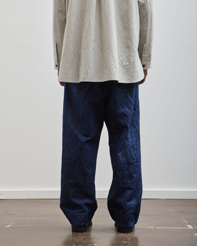 O-Project Denim Trousers, Washed Blue Denim