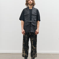 O-Project Denim Vest, Off-Black