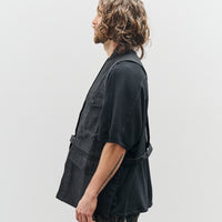 O-Project Denim Vest, Off-Black