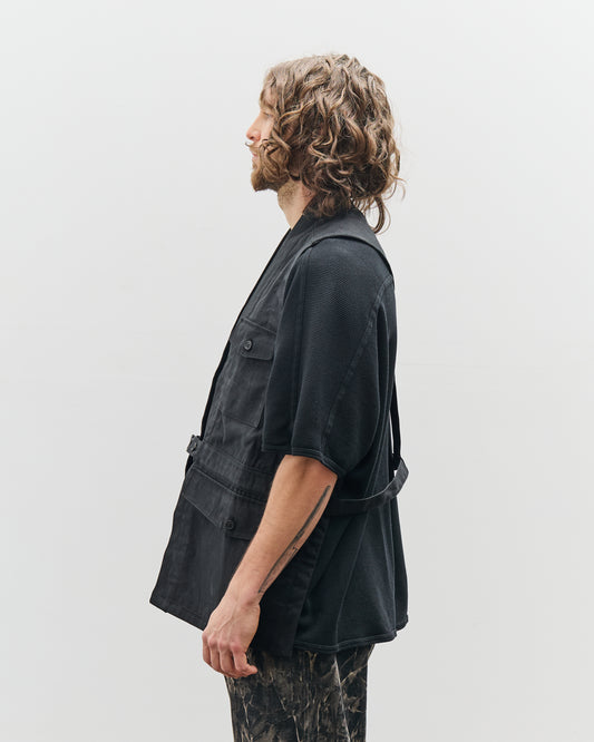 O-Project Denim Vest, Off-Black