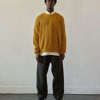 O-Project Knitted Crewneck, Yellow Gold