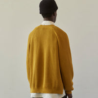 O-Project Knitted Crewneck, Yellow Gold