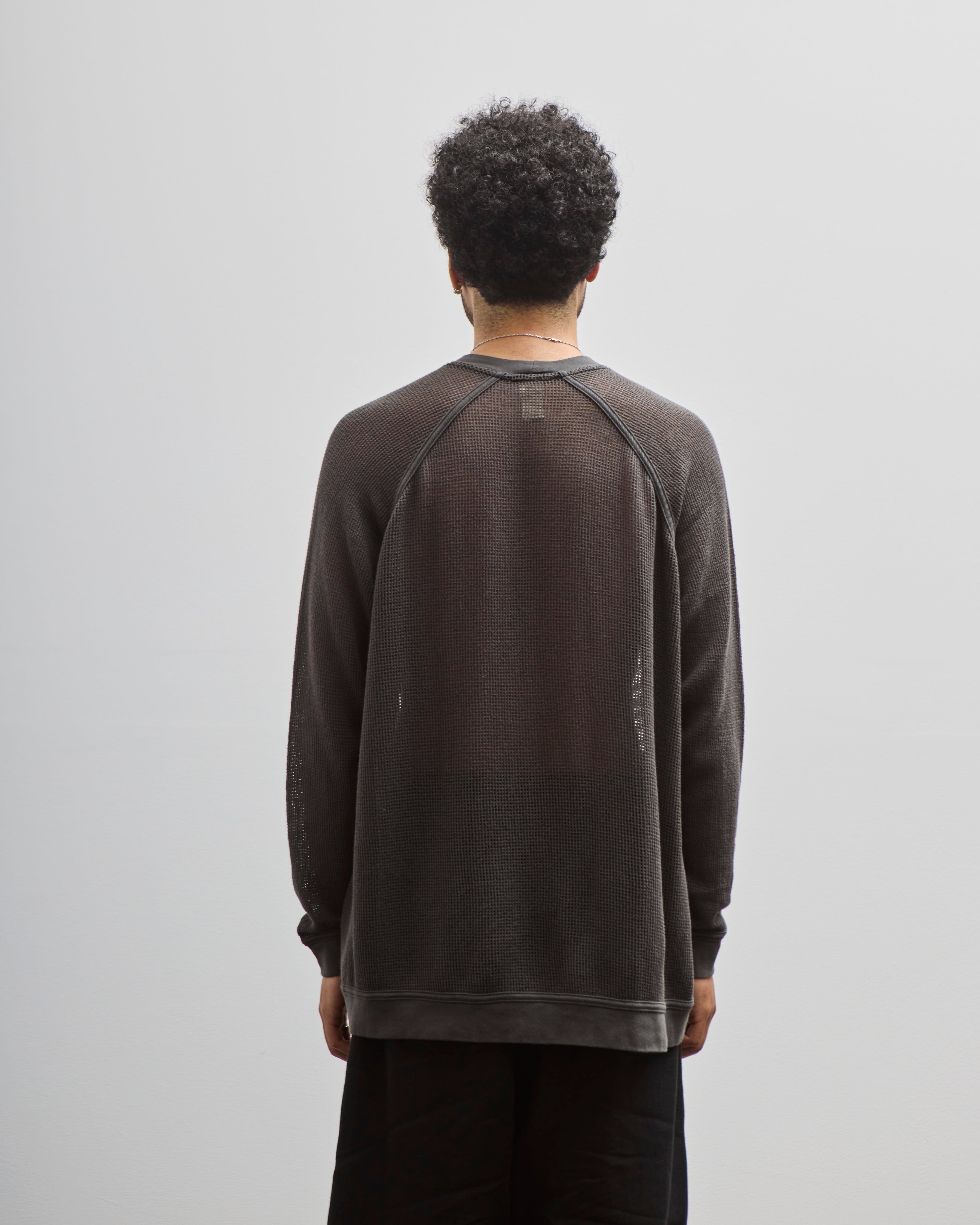 O-Project Longsleeve Tee, Off Black Mesh – Glasswing