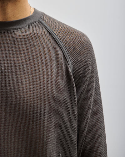 O-Project Longsleeve Tee, Off Black Mesh