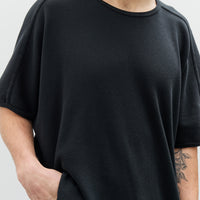 O-Project Oversized Sleeveless Tee, Black