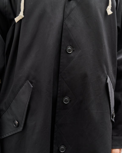 O-Project Parka Coat, Black