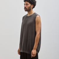 O-Project Sleeveless Tee, Off Black Mesh