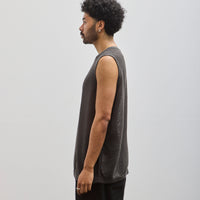 O-Project Sleeveless Tee, Off Black Mesh