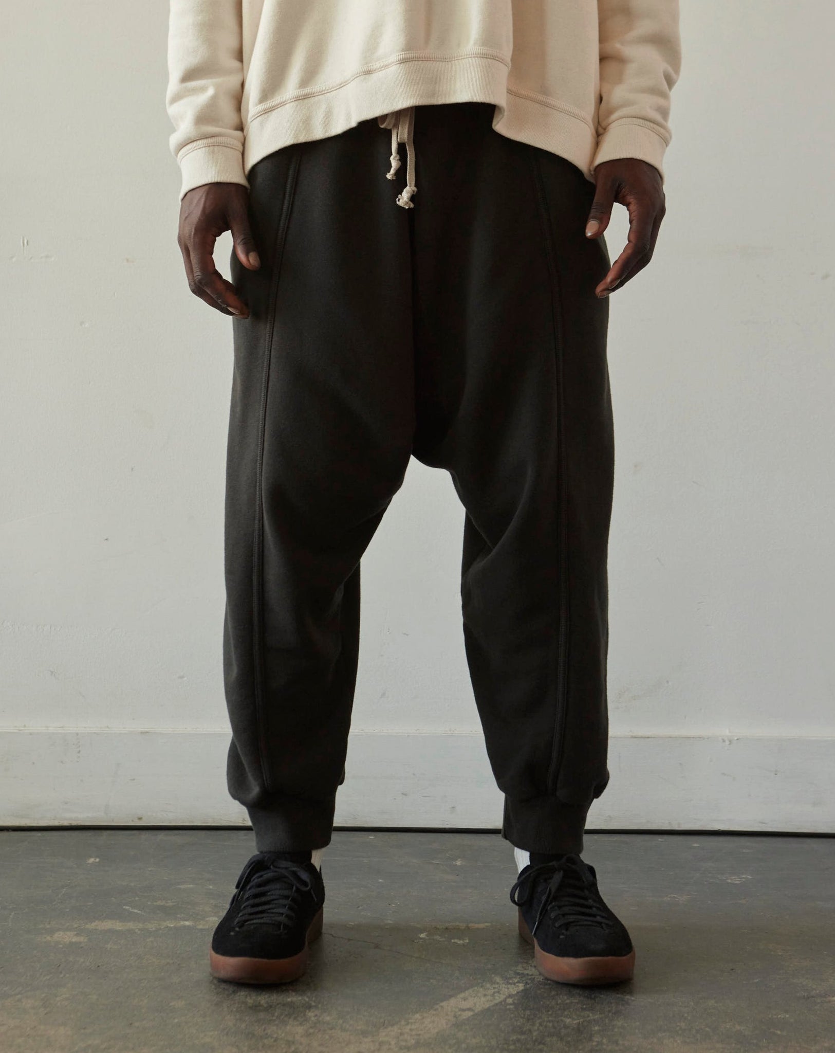 O-Project Sweat Pants, Off-Black | Glasswing