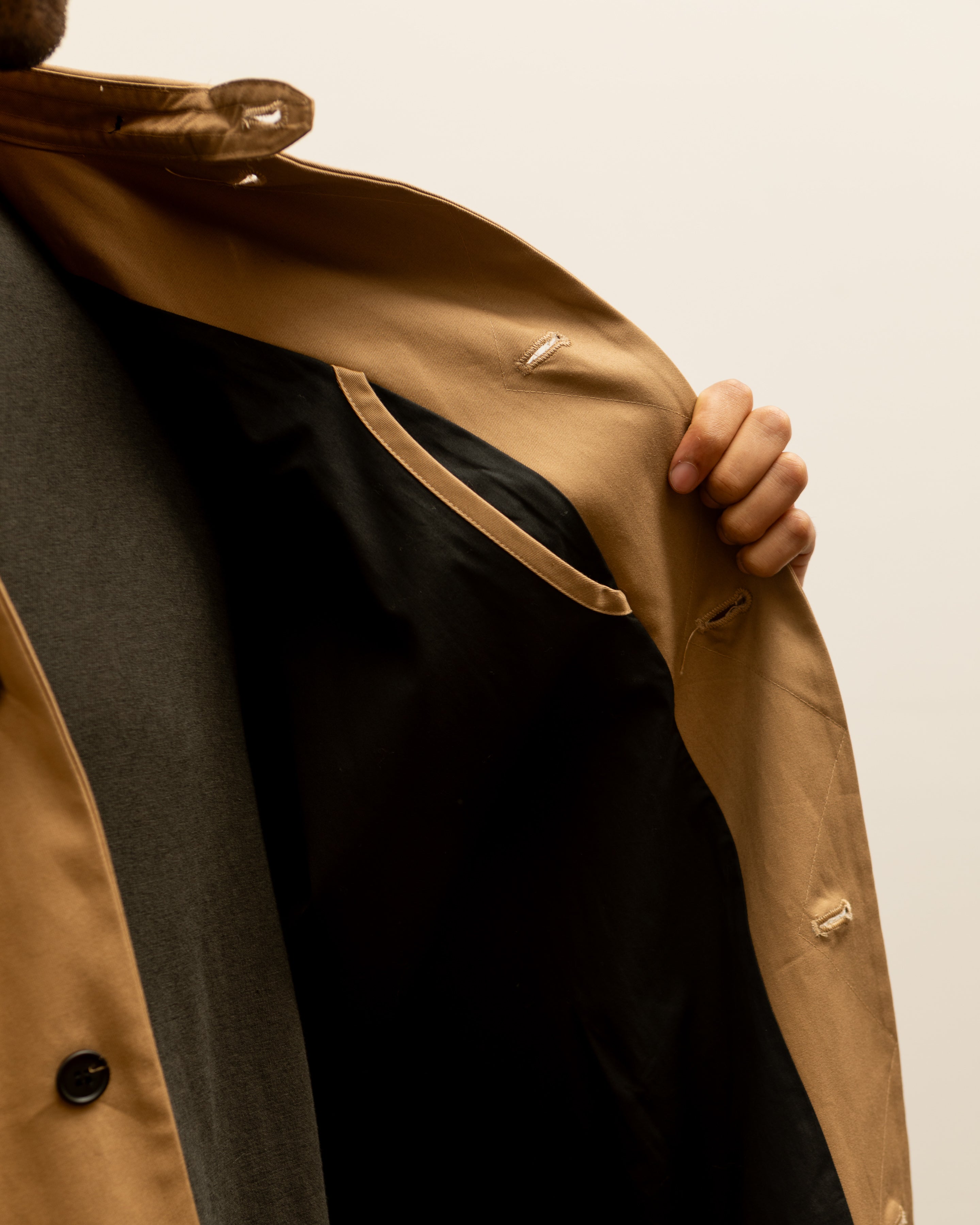 O-Project Trench Coat, Beige – Glasswing
