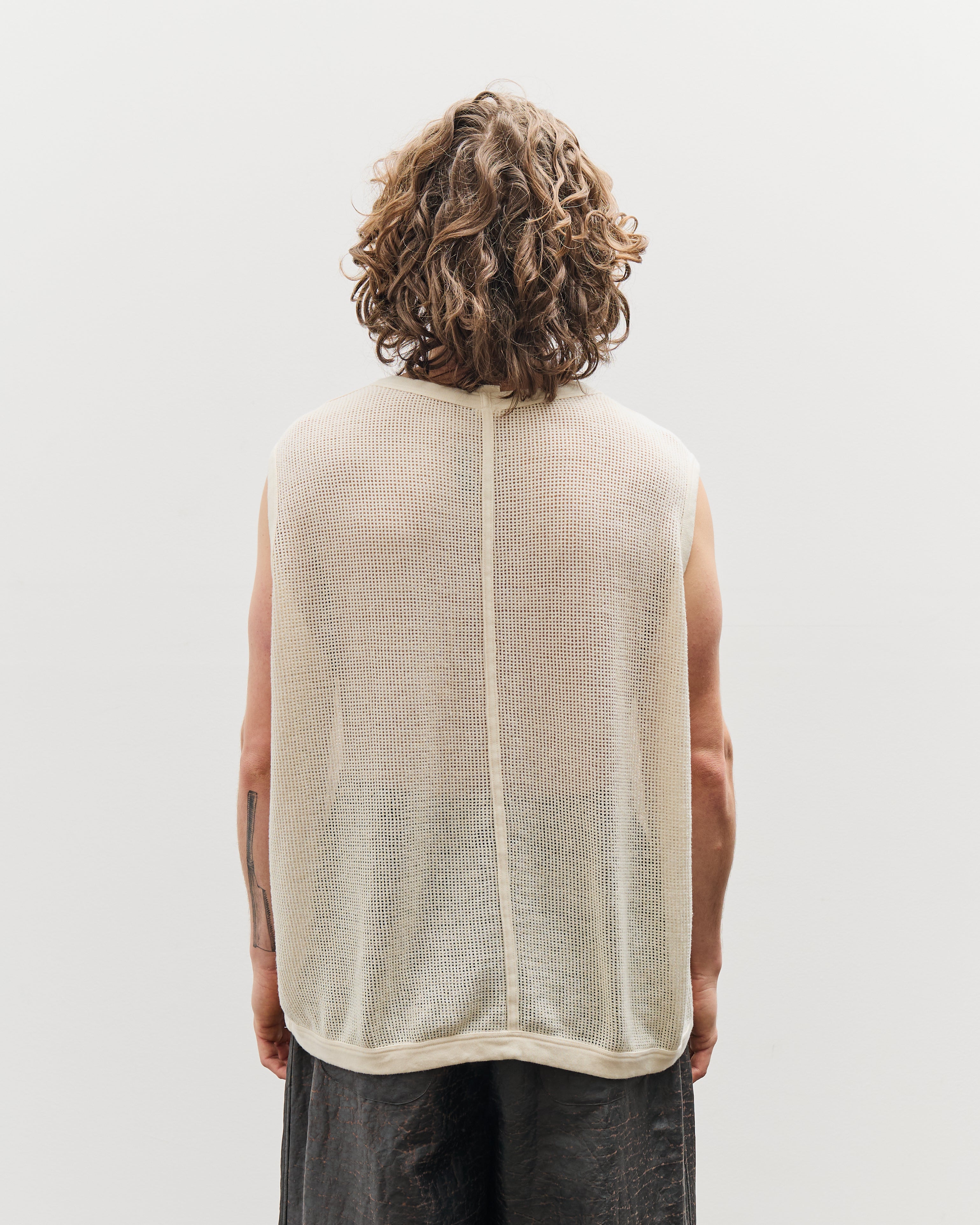 Sleeveless Tee Mesh, Kinari – Glasswing