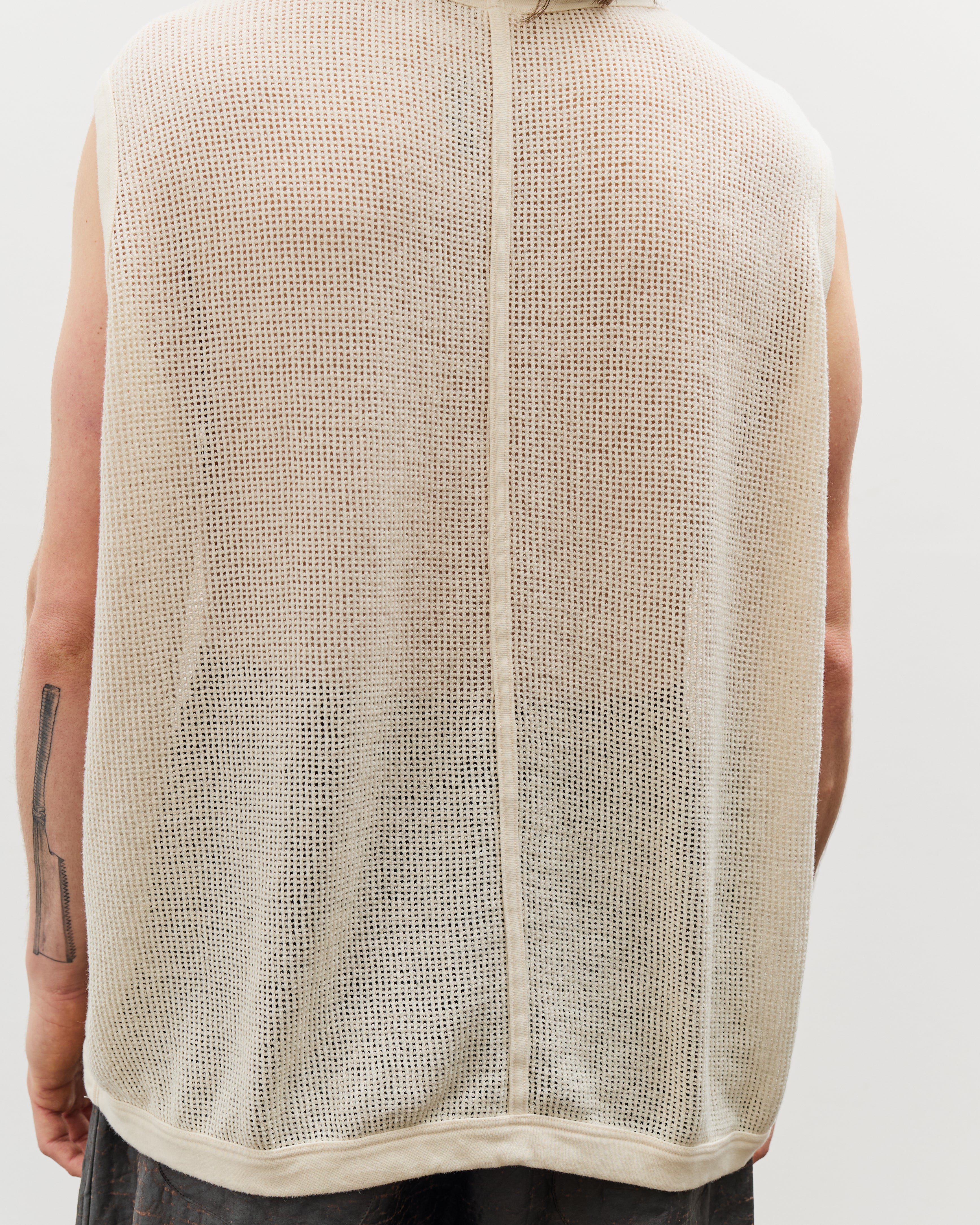 O by Jan-Jan Van Essche Sleeveless Tee Mesh, Kinari – Glasswing