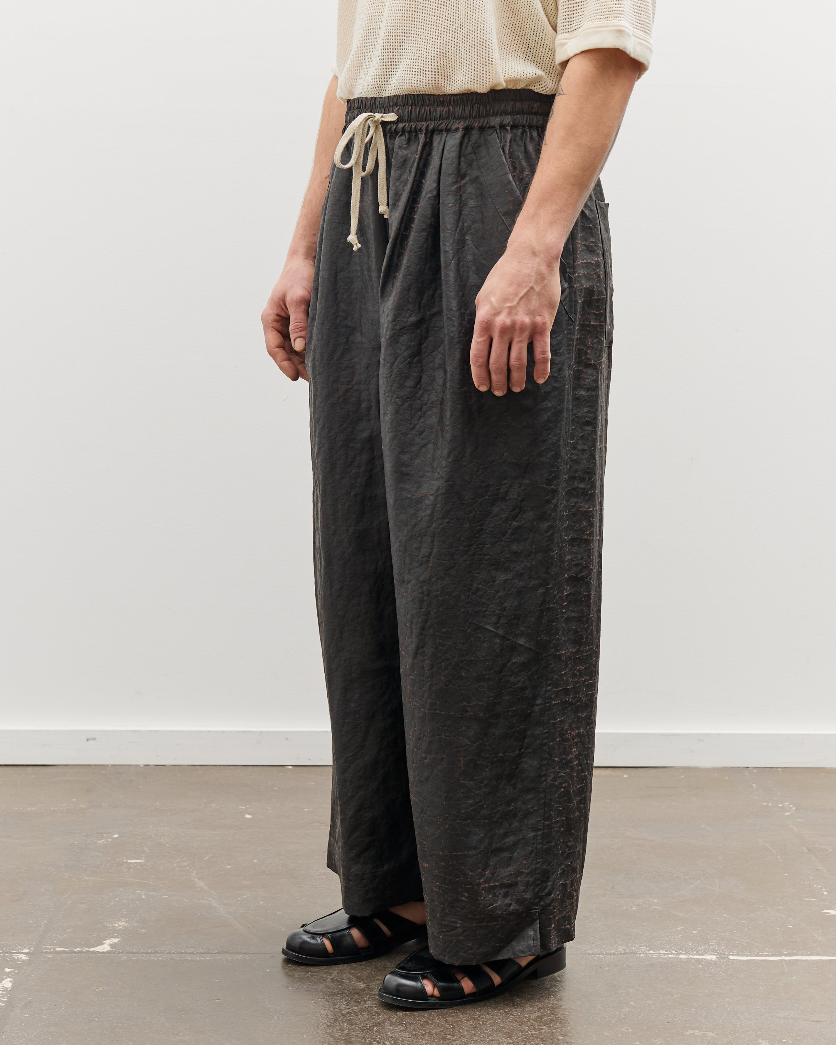 O by Jan-Jan Van Essche Wide Trousers, Dark Brown – Glasswing