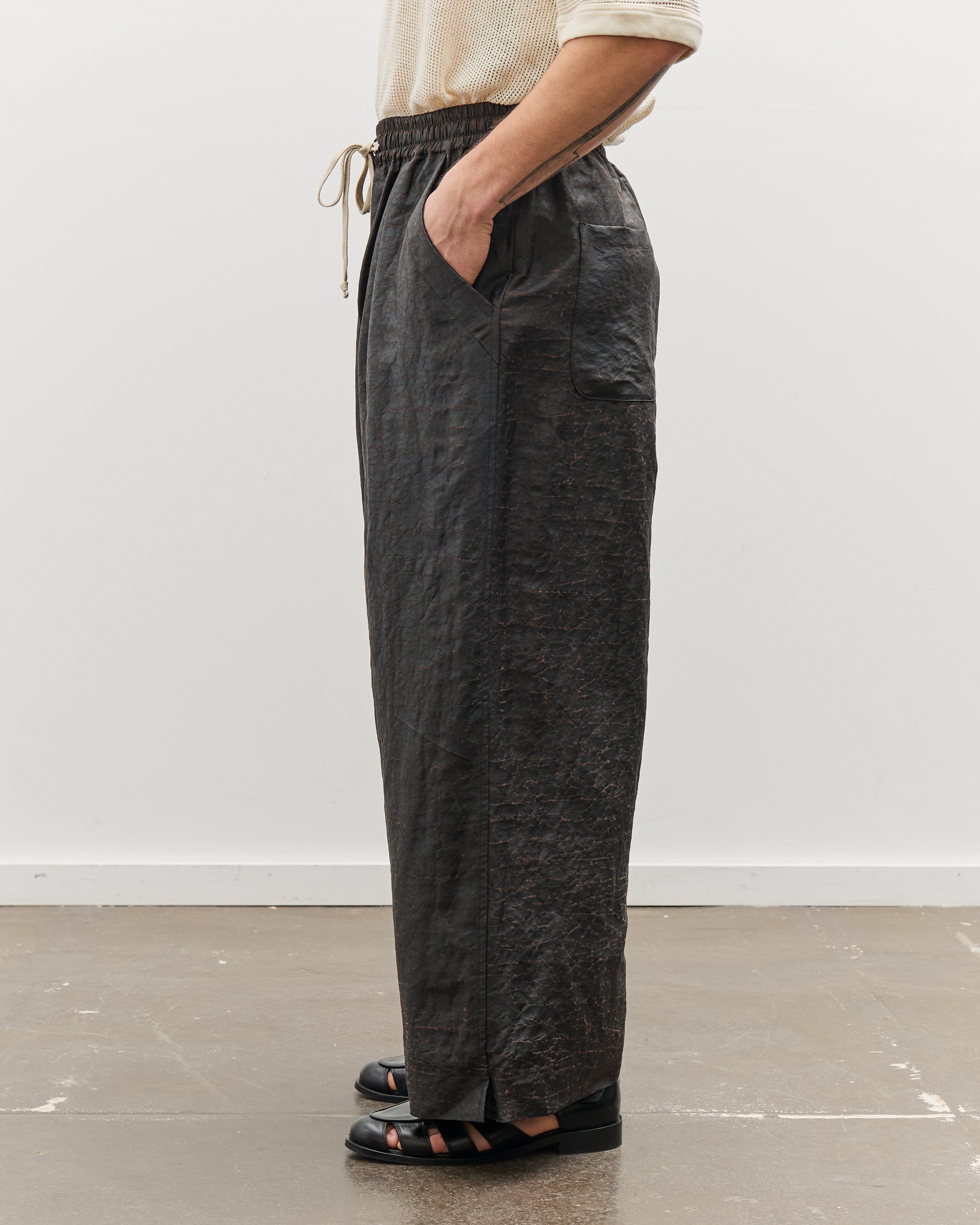 O by Jan-Jan Van Essche Wide Trousers, Dark Brown – Glasswing