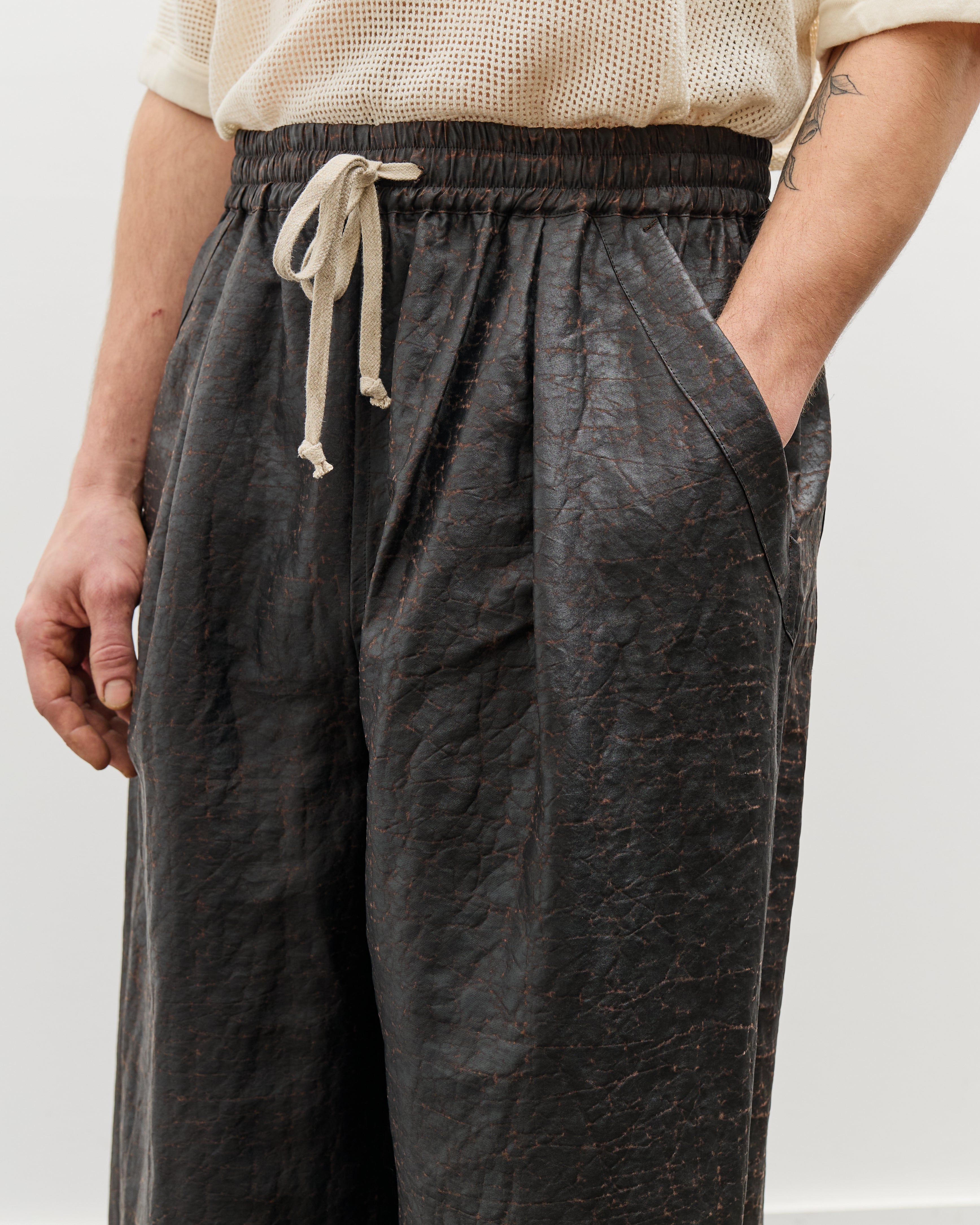 O by Jan-Jan Van Essche Wide Trousers, Dark Brown – Glasswing