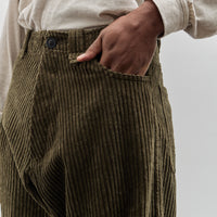 O-Project Corduroy Trousers, Army Green