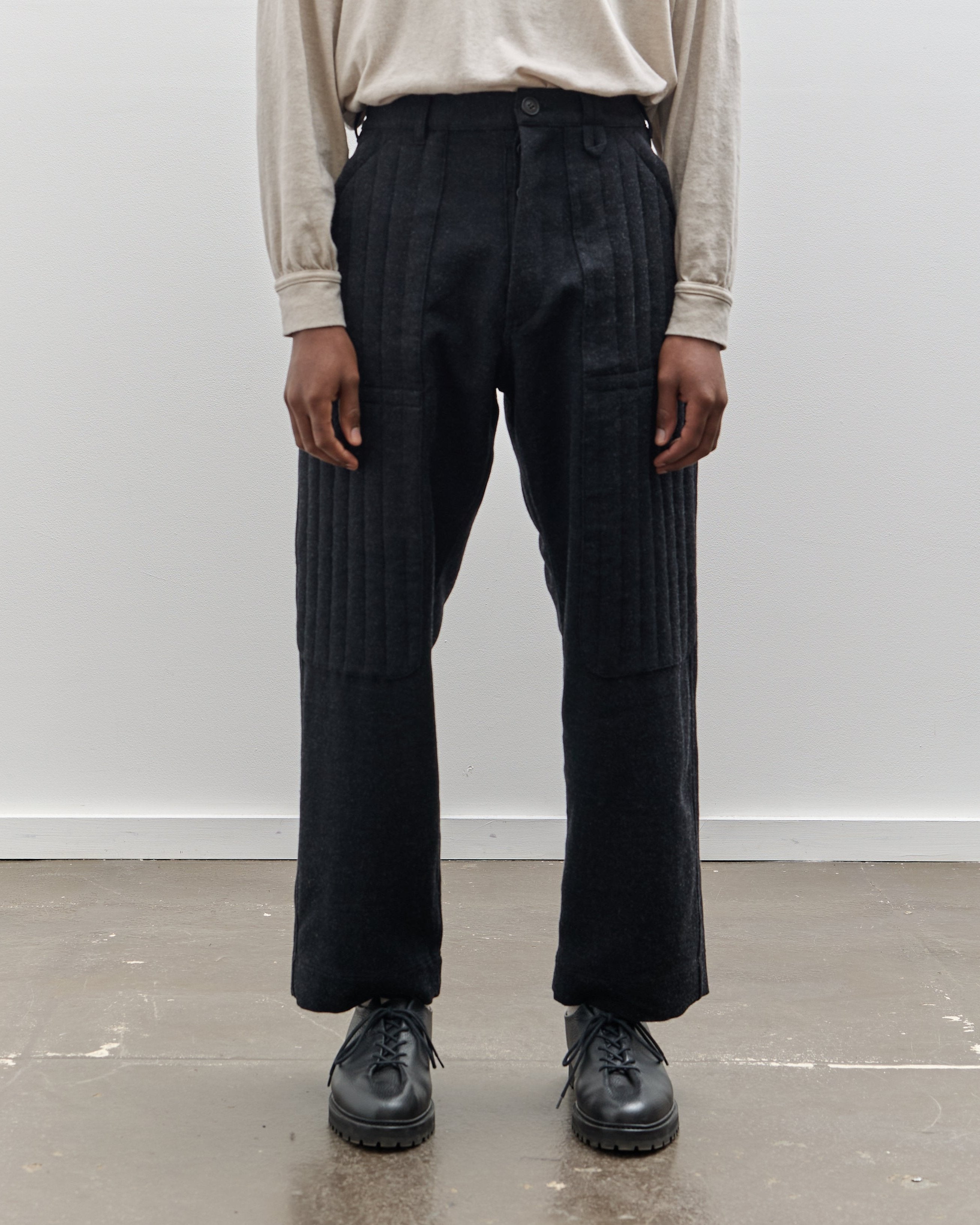 O-Project Wide Knee Trousers, Anthracite – Glasswing